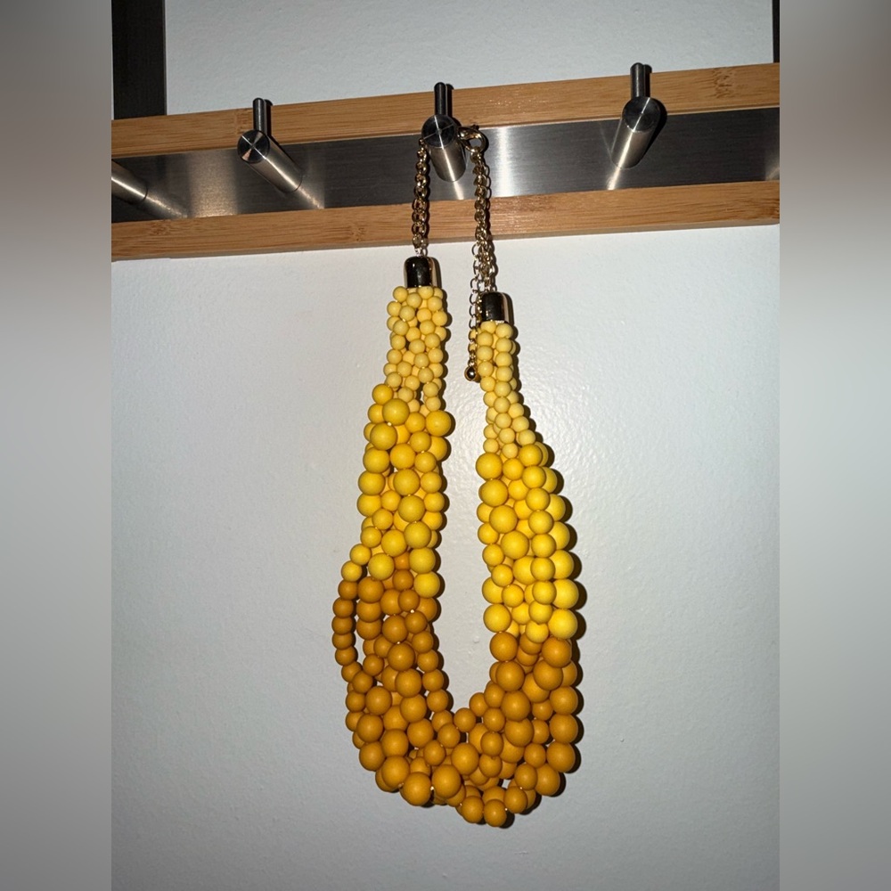 Yellow Beaded Necklace